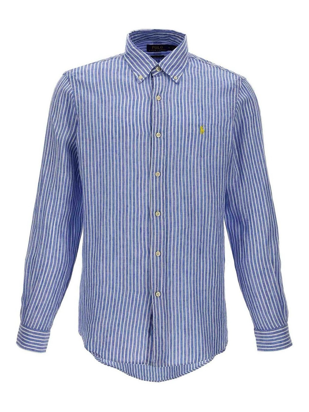 Polo by Ralph Lauren Blue Linen Stripe Button-Down Shirt Size XXL